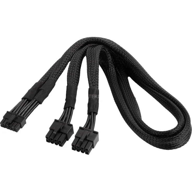 SilverStone Stromkabel SST-PP12-EPS Kabel, schwarz, 55cm