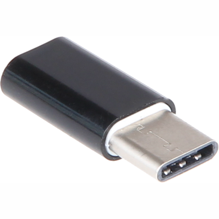Raspberry Mikro-USB Typ B auf USB Typ C Adapter Daten+Strom 3A Bulk EAN, K-1483