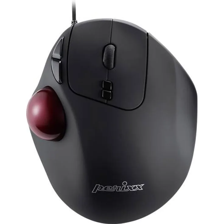 Perixx PERIMI-517 Ergonomische Maus mit Trackball - 400-1000 DPI - Kabelgebunden