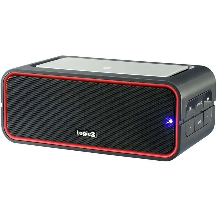 Logic3 BT196 I-Station Bluetooth-Lautsprecher mit Mikrofon, schwarz