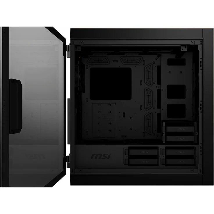 MSI MPG SEKIRA 500G Tower-Gehäuse, schwarz, Tempered Glass – Bild 3