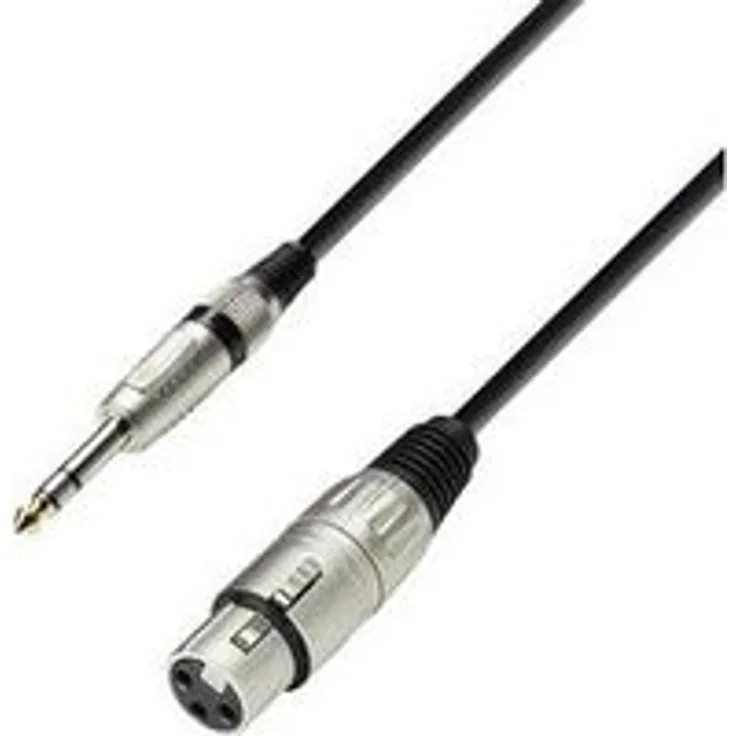 Adam Hall Cables K3BFV0300 Mikrofonkabel XLR female auf 6,3 mm Klinke stereo 3m