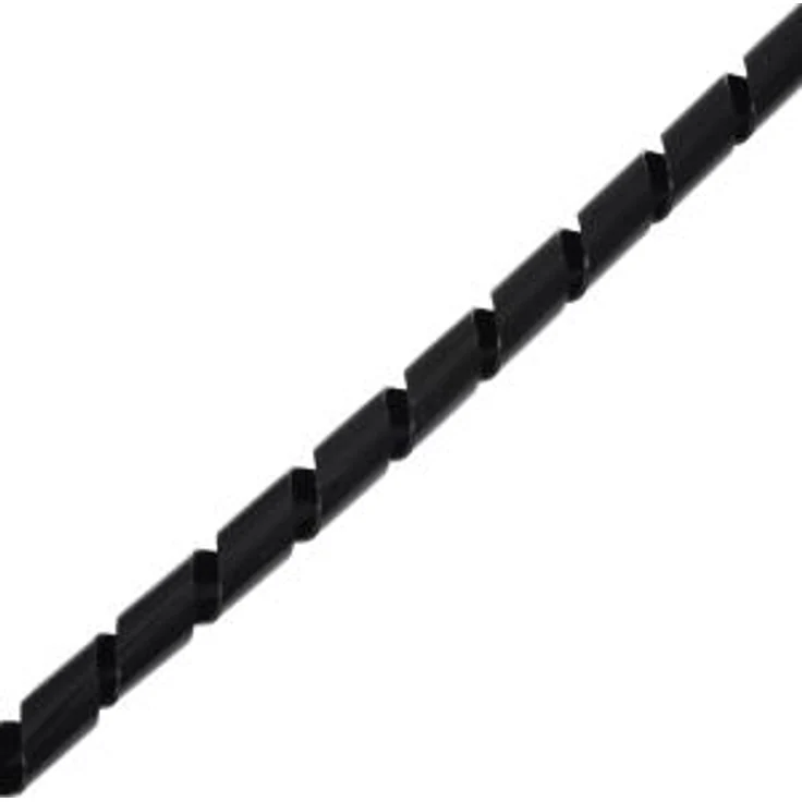 helos Spiral-Kabelschlauch 6 - 60 mm, 10 m schwarz (zuschneidbar), zum Bündeln von Kabeln (129257) – Bild 1