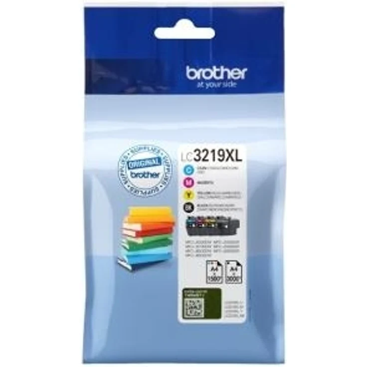 Brother LC-3219XLVAL 3000Seiten 1500Seiten Schwarz, Gelb Tintenpatrone – Bild 1