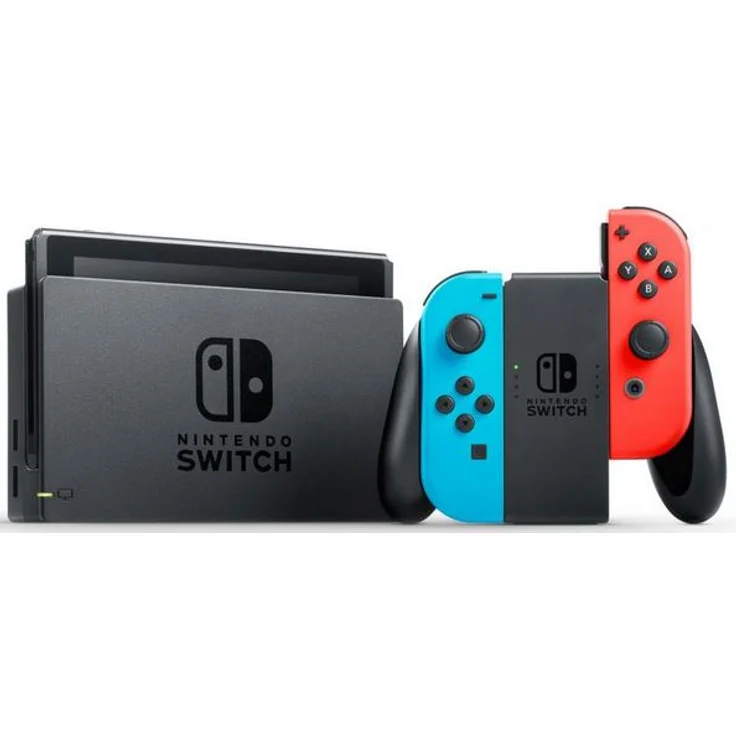 Nintendo Switch V1 Neon-Blau Neon-Rot 32GB (altes Modell) – Bild 2