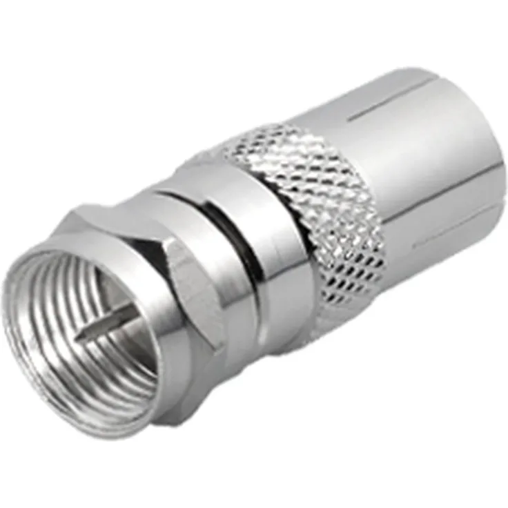 Kompaktadapter F-Stecker - Koax-Kupplung 9,5 mm