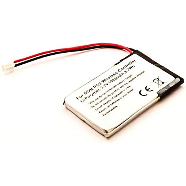 Akku passend für Sony PS3 SIXAXIS Wireless-Controller Akku LIS1359, LIP1359, 3,7 Volt, 1000mAh