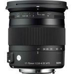 Sigma 17-70 mm f2,8-4,0 Objektiv (DC, Makro, OS, HSM, 72 mm Filtergewinde) für Nikon Objektivbajonett