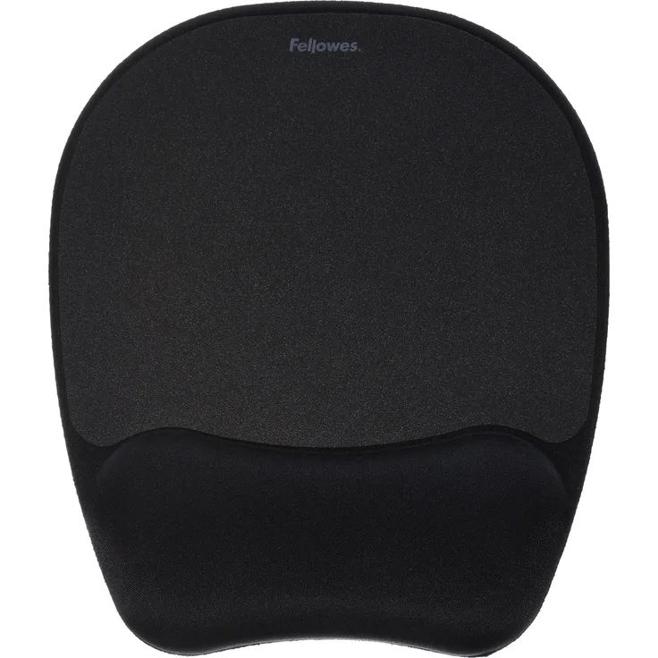 Fellowes Memory Foam Handgelenkauflage mit Mauspad für optische Mäuse - Schwarz