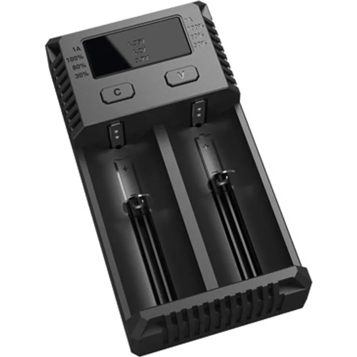 Nitecore - Ladegerät Intellicharge NEW i2 - Für Li-Ion, Ni-Cd und Ni-MH Akkus