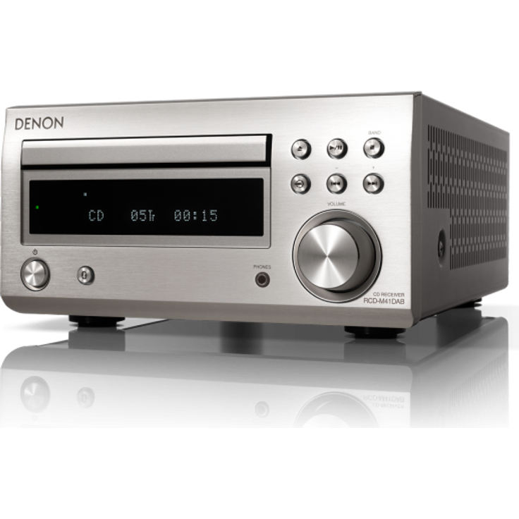 Denon RCD-M41DAB HiFi-Receiver silber
