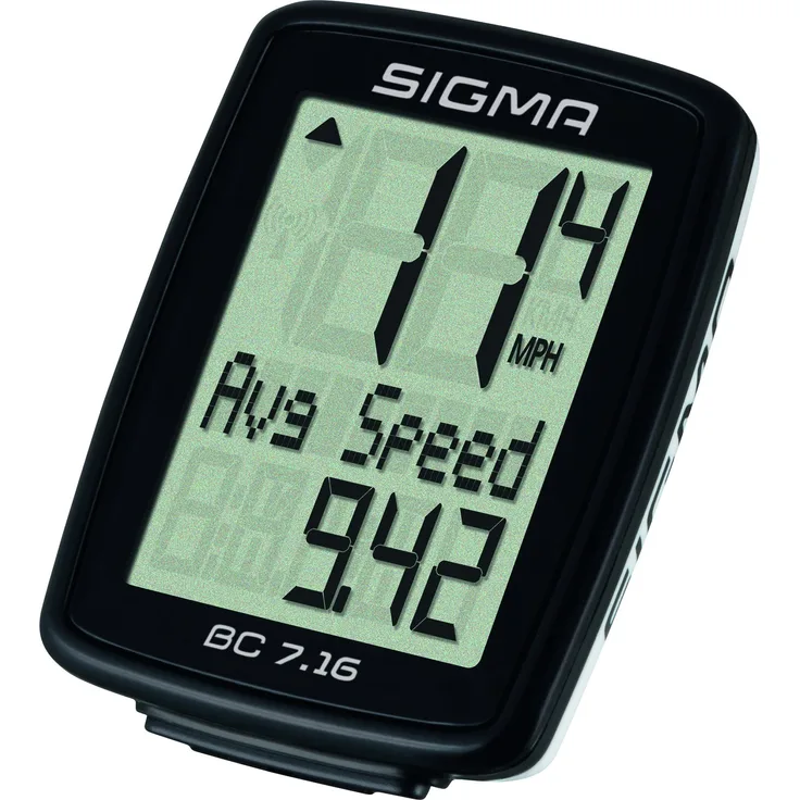 Sigma Sport Sigma BC 7.16 Fahrradcomputer, schwarz, One Size