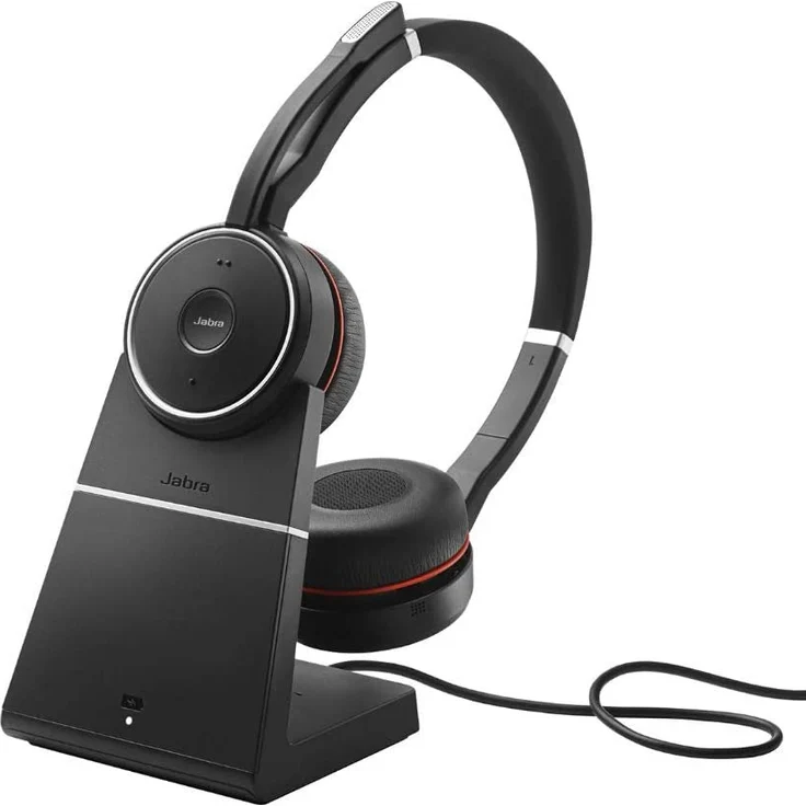 Jabra Evolve 75 MS Wireless Stereo On-Ear Headset, schwarz – Bild 1