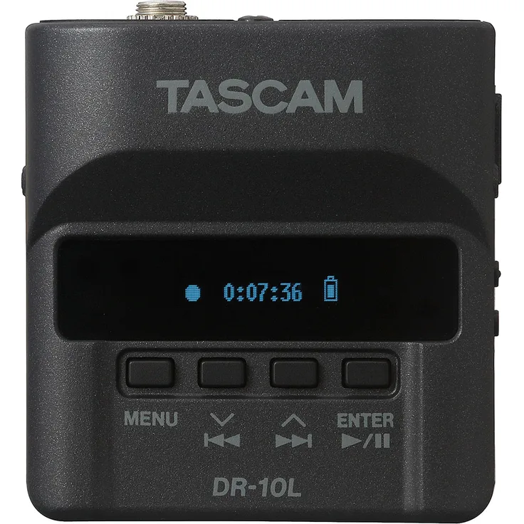 Tascam DR-10L Diktiergerät, mit Flash-Speicherkarte, schwarz (10 Stunden Aufnahme: High Quality (HQ), Low Quality (LQ), Super High Quality (SHQ), PCM, WAV, 88 dB, 20-22000 Hz, USB) - Preisvergleich