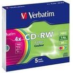 Verbatim CD-RW 80min/700MB, 5er-Pack (43167/43132/43133)