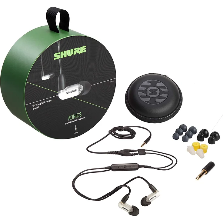 Shure Aonic 3 In-Ear Kopfhörer mit Mikrofon, weiß – Bild 2