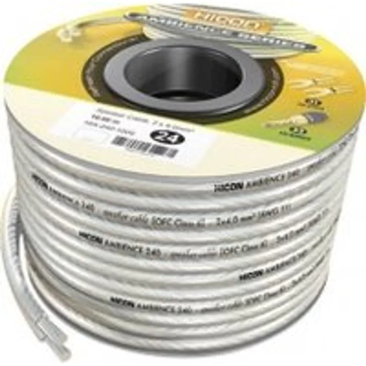 Hicon Lautsprecherkabel Ambience 2 x 4 mm² Transparent HIA-240-1000 10 m