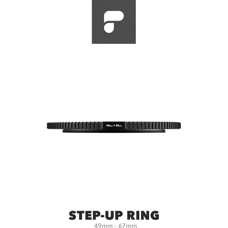 PolarPro Step-Up-Ring aus Messing, antireflektierend, 49 mm > 67 mm