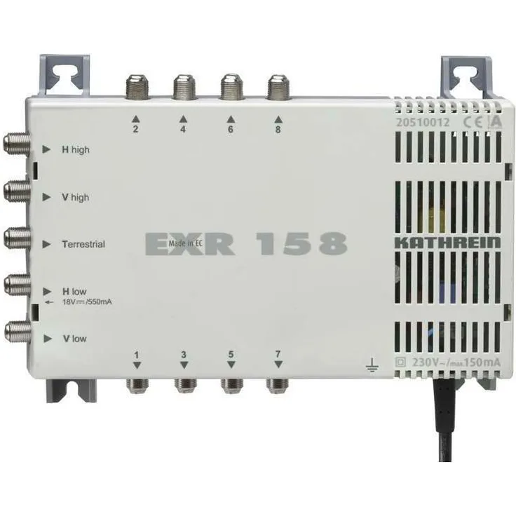 Kathrein EXR 158 Satelliten-ZF-Verteilsystem Multischalter (1 Satellit, 8 Teilnehmeranschlüsse, Klasse A)