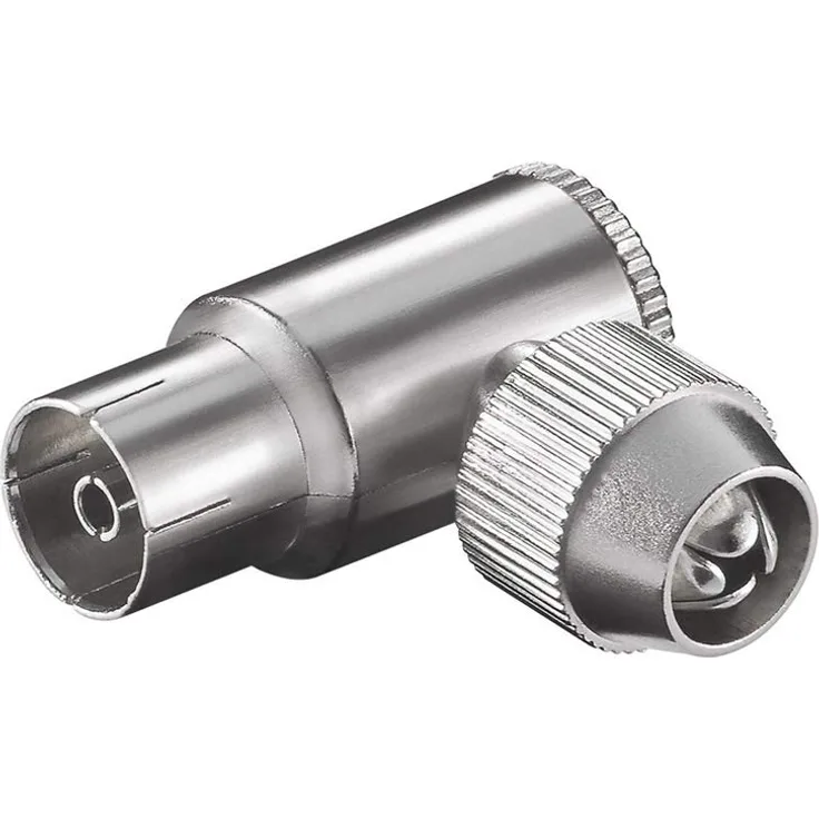 Goobay CK 1005 Koaxial Winkel Kupplung 9,5 mm Metall
