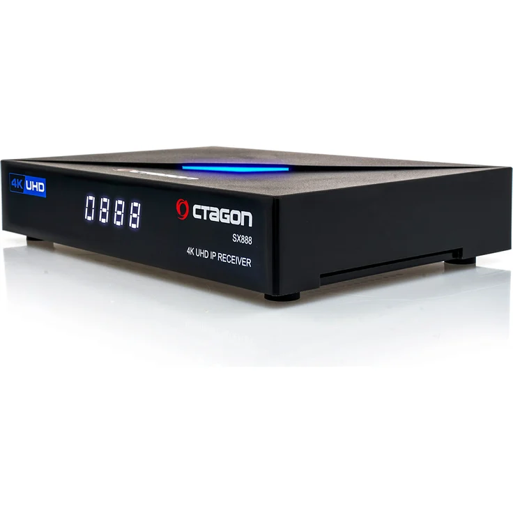 Octagon SX888 4K ULTRA HD IP HDMI USB H.265 Stalker Multistream IPTV Receiver Schwarz – Bild 4