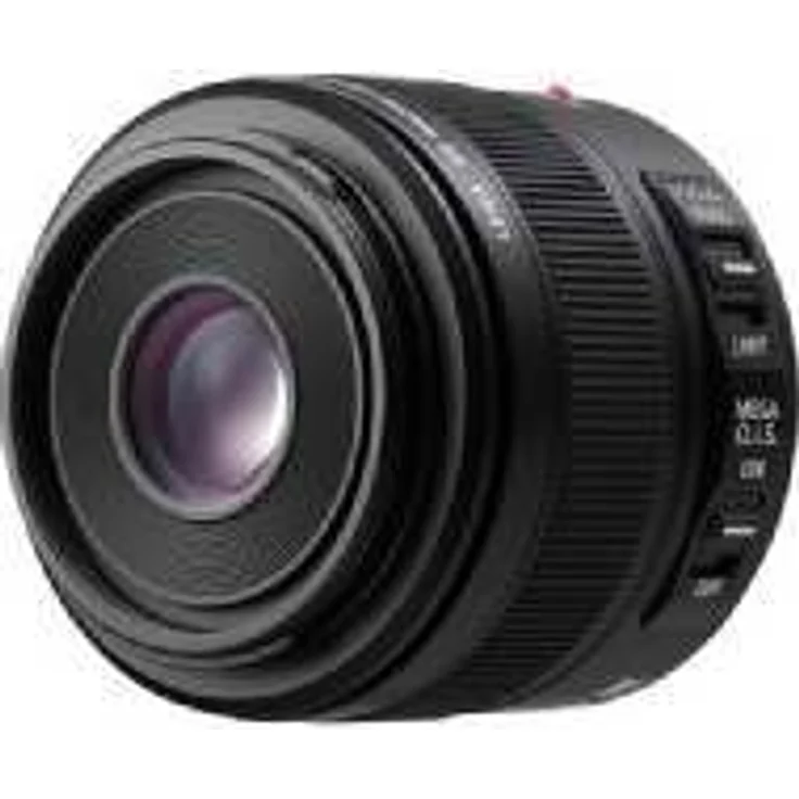 Panasonic H-ES045E LEICA DG ELMARIT Makro 45 mm F2.8 ASPH. Objektiv (Hochleistungs-Makro Objektiv, 90 mm KB, O.I.S.) schwarz – Bild 1