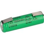 Akku Mignon AA 1,2V 1600mAh mit U Lötfahne