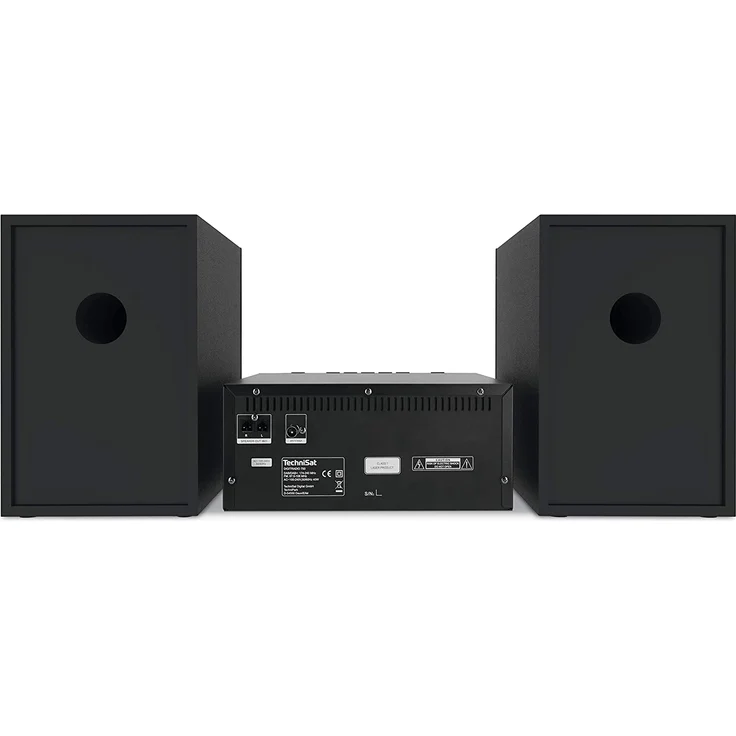 TechniSat DIGITRADIO 750 - DAB+ Mikro-HiFi System (DAB+, UKW, CD-Player, Bluetooth-Audiostreaming, 100 Watt RMS Stereo-Boxen, Kopfhöreranschluss, Fernbedienung,Kompaktanlagen) schwarz-silber – Bild 3