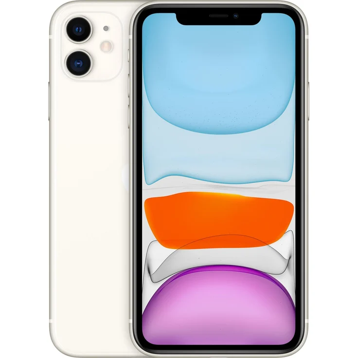 Apple iPhone 11 Smartphone 15,5cm (6,1 Zoll) Liquid Retina HD-Display, 64GB interner Speicher, 4GB RAM, Dual-SIM, iOS, White – Bild 1