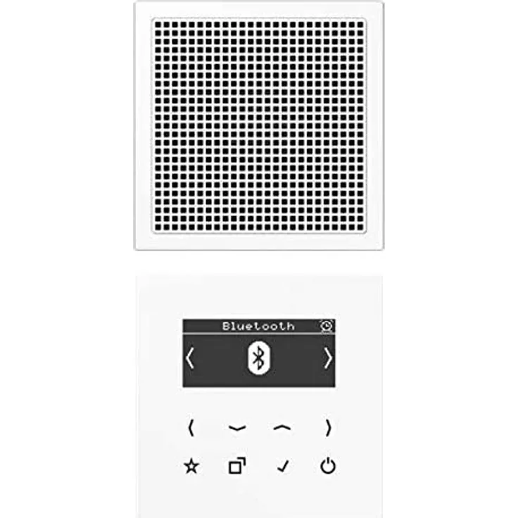 Jung Smart Radio DAB+ Bluetooth, Set Mono DAB LS1 BT Unterputzradio mit Bluetooth, weiß