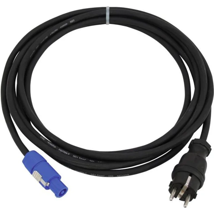 PSSO Powercon Netzleitung, 5,0m H07RN-F 3G1,5
