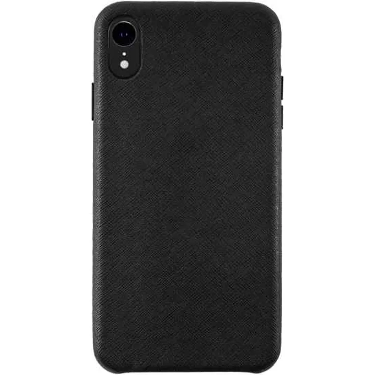 KMP Leder Case - Schutzhülle schwarz - iPhone XR