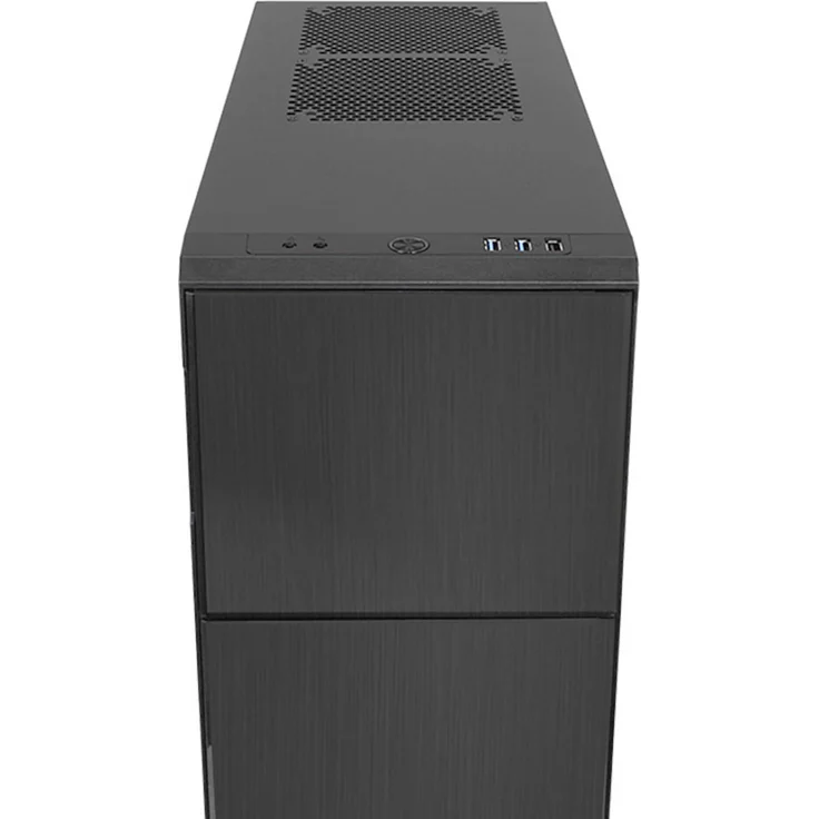 Nanoxia Deep Silence 3, Schallgedämmter ATX Midi Tower, 3x 120 mm Deep Silence Lüfter, 2x USB 3.0, 1x USB 2.0, anthrazit – Bild 2