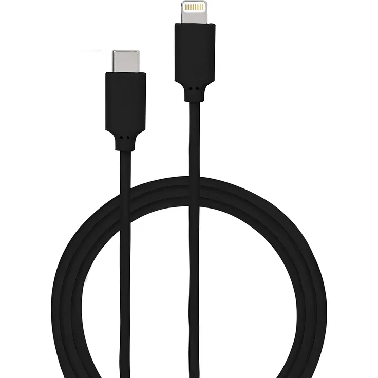 Lightning Kabel MFI Typ C 2 m 3 A schwarz
