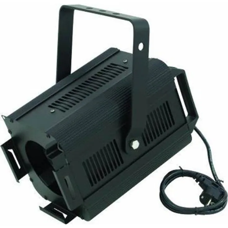 EUROLITE Theatre Spot 300-500 Fresnel schwarz | Theaterscheinwerfer für Halogenlampe mit 300 oder 500 Watt Leistung