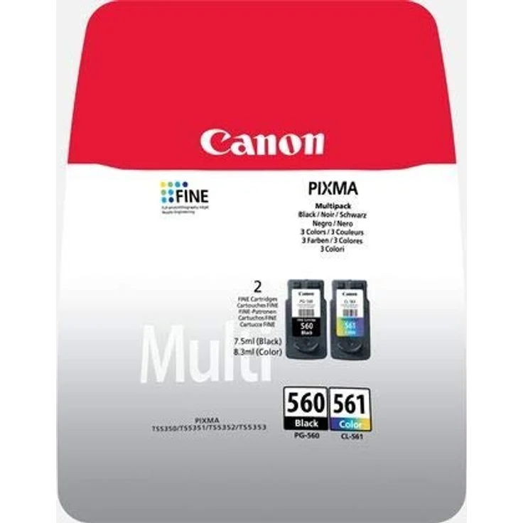 CANON CRG PG-560-CL-561 MULTI BL Ink Value Pack Black & Colour Cartridges – Bild 1