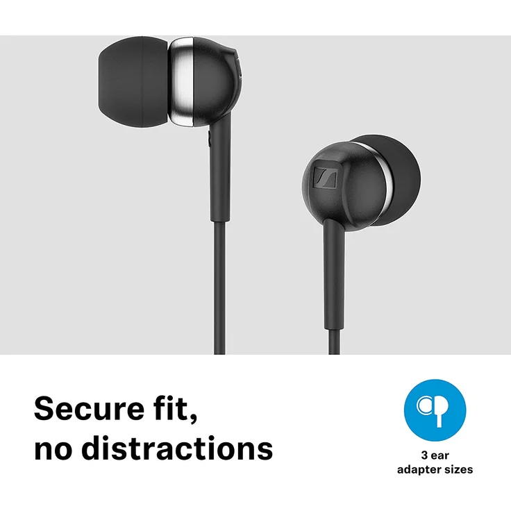 SENNHEISER CX 80S In-Ear Kopfhörer mit Mikrofon, schwarz – Bild 5