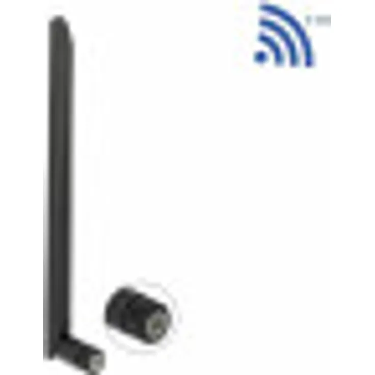 Delock WLAN 802.11 ac-ax-a Antenne RP-SMA Stecker 5 dBi 20 cm omnidirektional...