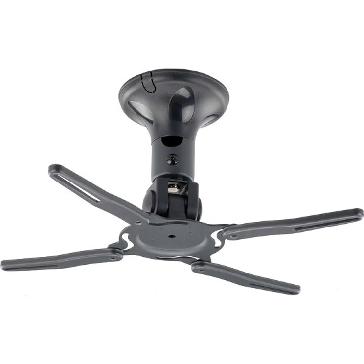 NewStar Der Deckenständer BEAMER-C50 ist ein universeller Deckenständer für Beamer und Projektoren. Höhe: 18.5 cm. - max. 10 kg Traglast - Schwarz