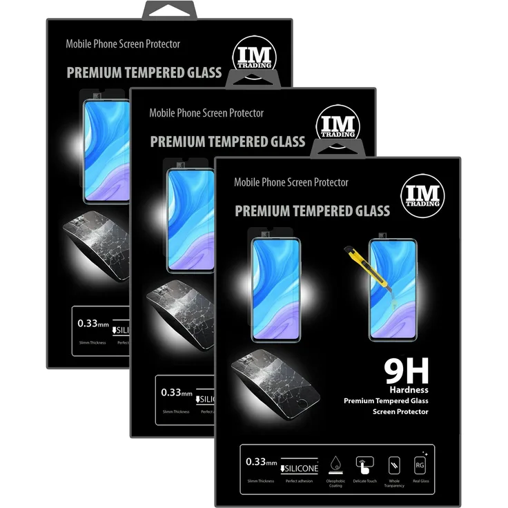 cofi1453 3x Schutzglas für Huawei P Smart Pro 2019, Displayschutz Panzerglasfolie