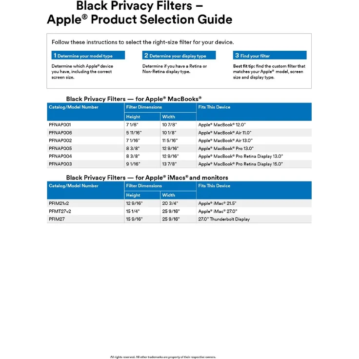 3M PFMT27 Blickschutzfilter Standard für Apple Thunderbolt Display 68,6 cm (entspricht 27'') 16:09 – Bild 4