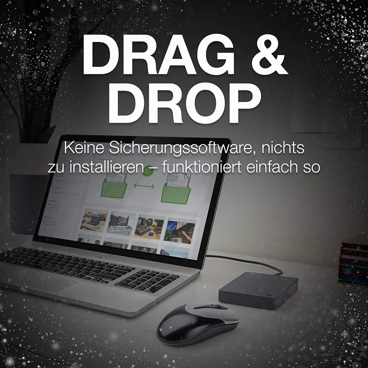 Seagate Basic STJL4000400 - Festplatte - 4 TB - extern (tragbar) - USB 3.0 - Grau (STJL4000400) – Bild 3