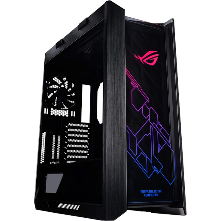 ASUS ROG Strix Helios Gaming Gehäuse (RGB, EATX-ATX, GPU, Aluminium, Aura Sync, 420mm-Radiatorunterstützung) Schwarz – Bild 2