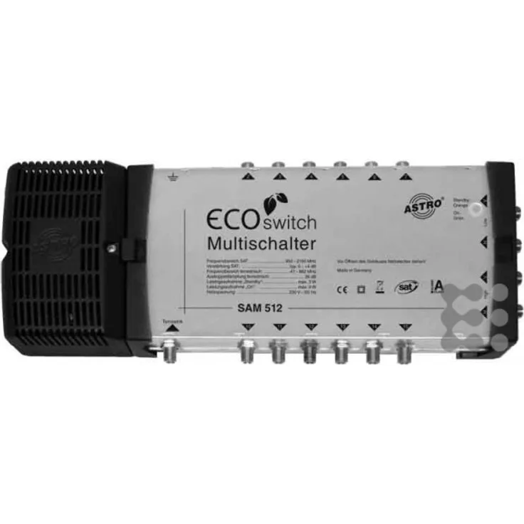 Astro SAM 512 Ecoswitch BNC Video-Switch - Video-Switches (312 x 124 x 57 mm, 230V-50Hz)