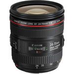 Canon Zoomobjektiv EF 24-70mm F4L IS USM für EOS (77mm Filtergewinde, Autofokus, Bildstabilisator) schwarz