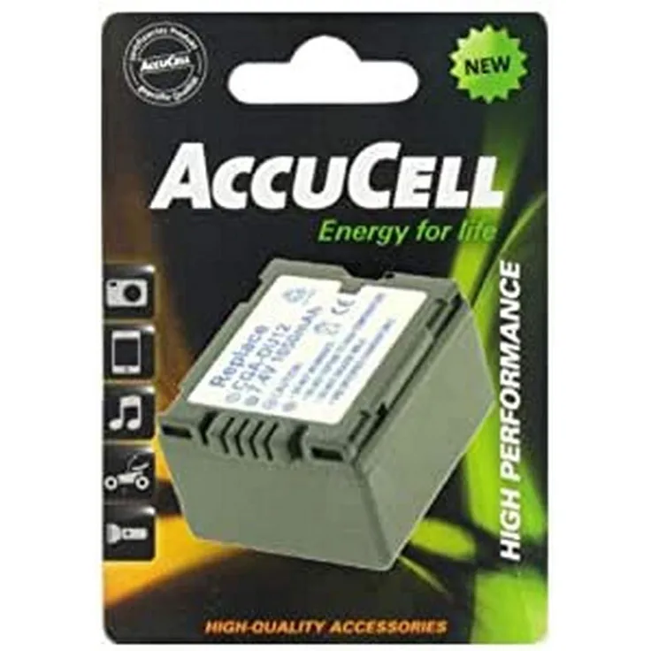 AccuCell Akku passend für Panasonic CGA-DU12, VW-VBD120 1050mAh