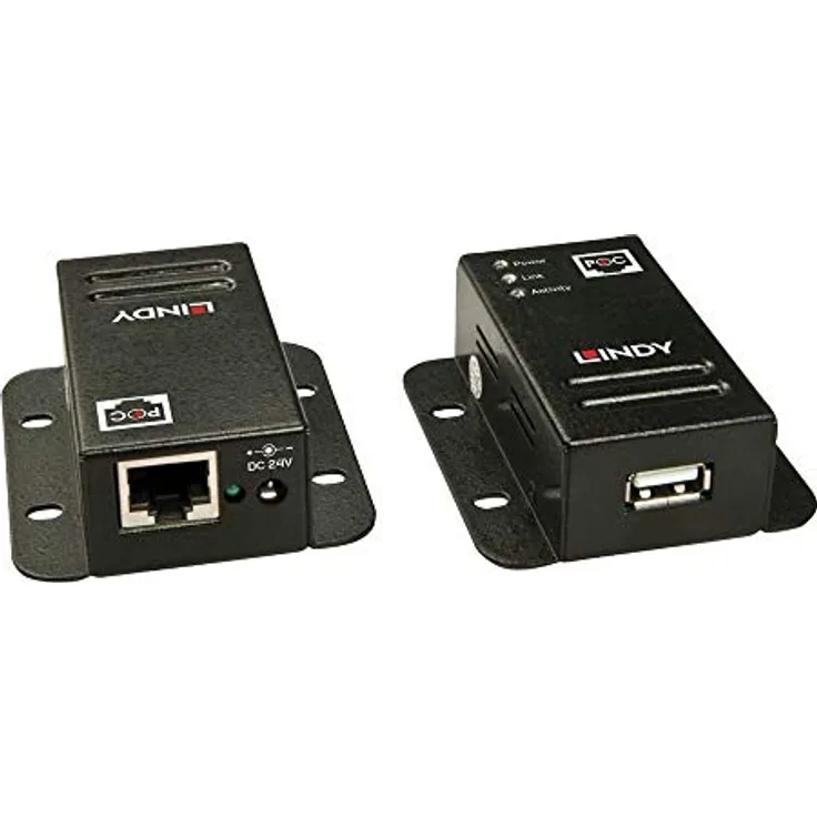 LINDY USB 2.0 Cat.5 Extender 50m Power over RJ45 1 Port (42680)