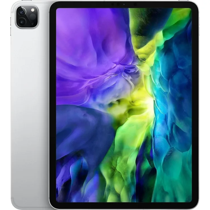 Apple iPad Pro (2020) Quad-HD-Auflösung 11 Zoll, WiFi-Tablet, Octa-Core, 6 GB RAM, 128 GB Speicher, iPadOS, Silber (MY252FD/A)