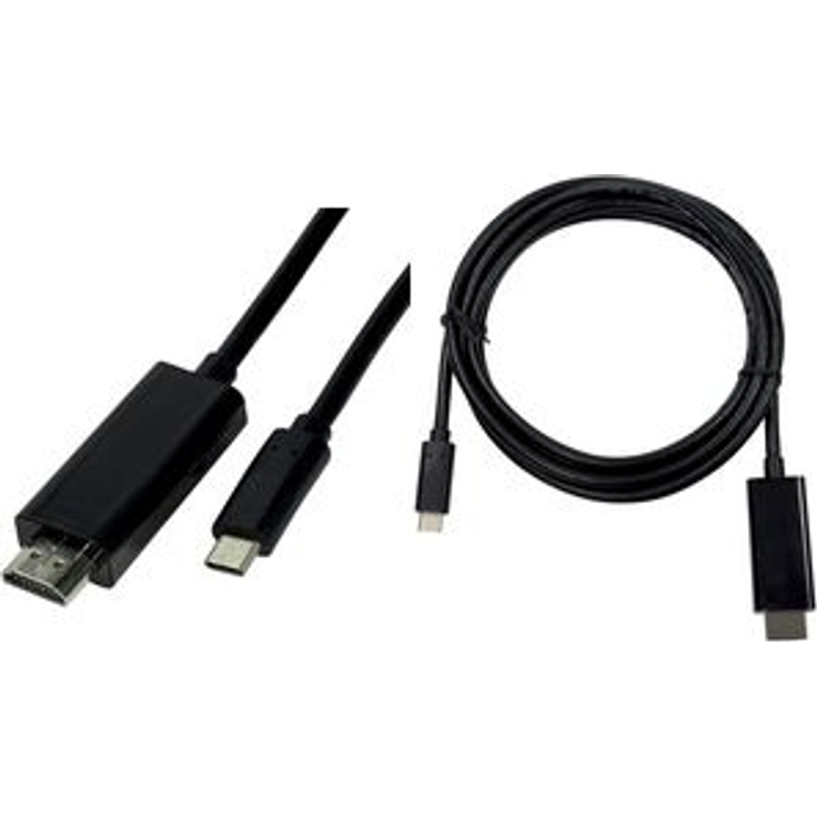 LogiLink UA0329 USB-C auf HDMI 2.0 Anschlusskabel, 1, 8 m Schwarz