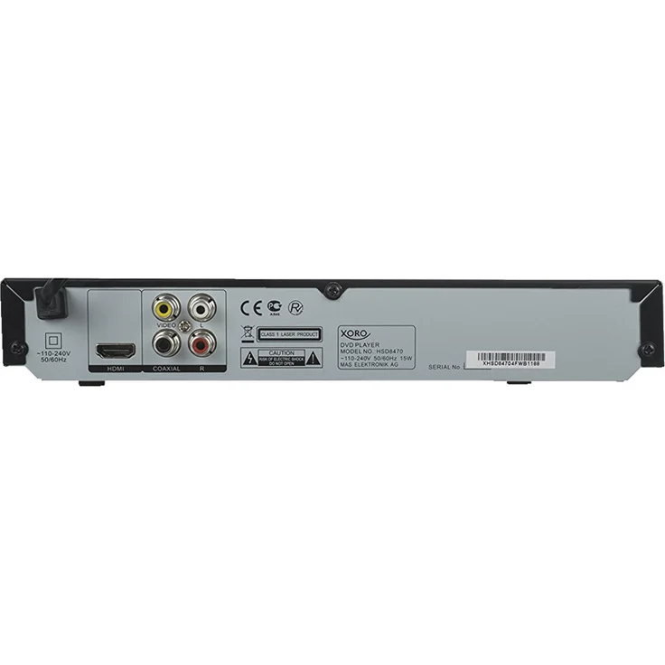 Xoro HSD 8470 HDMI MPEG4 DVD-Player (USB 2.0, Mediaplayer, 1080p Upscaling, MultiROM) schwarz – Bild 3